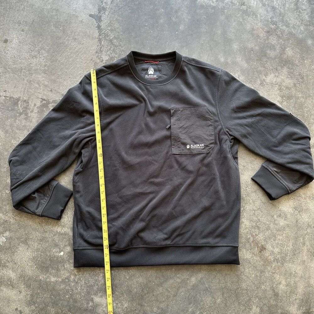 Size L - Alaskan Hardgear Mens Thaw Depth Fleece Pullover Black Gorpcore Outdoor